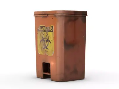 Waste bin 3D model purchase