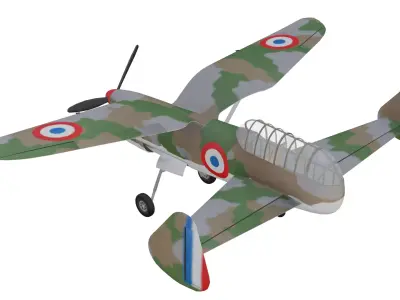 Arsenal Delanne 10 Low-poly 3D model