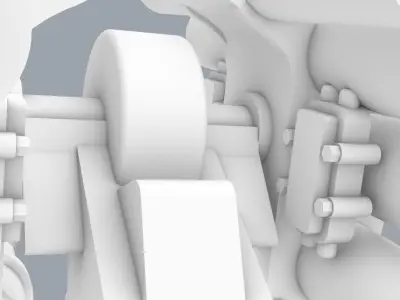 RBU-6000 Smerch-2 Low-poly 3D model