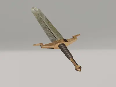 Sword gold Free 3D model purchase