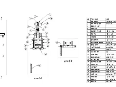Bullet swaging press tool 3D model