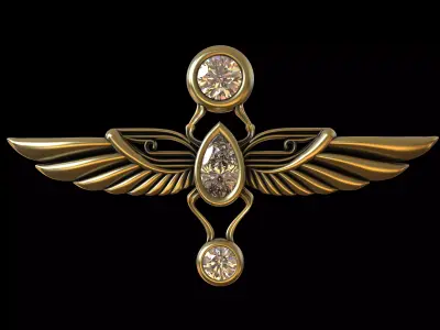 Egyptian Scarab Pendant 3D print model