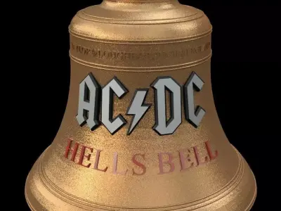 AC DC Hells Bell Free 3D model