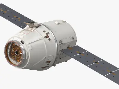 ISS Module Dragon 3D model