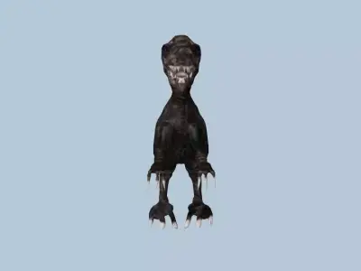 Jojosauras vulture Low-poly 3D model
