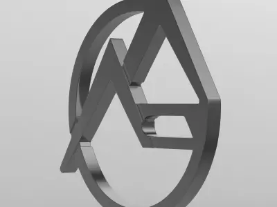 eraz logo 3D model