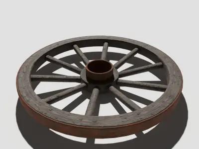 Cart Wheel 3D model