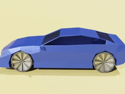avto car Free low-poly 3D model