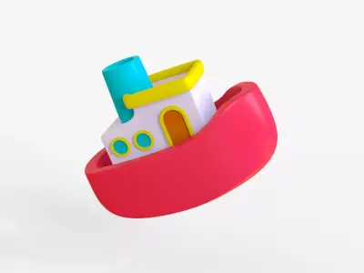 Toon Boat 3D model