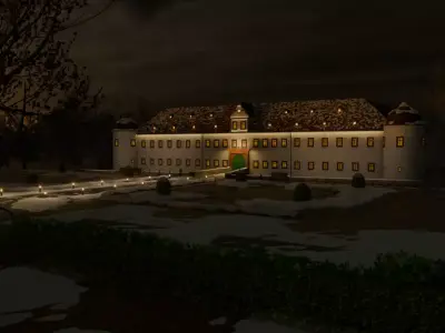 Schloss Heusenstamm Winter Environment  3D model