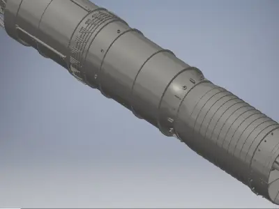 Turbojet Engine 3d model 3D model