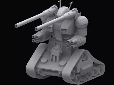Gundam EF RX75 Guntank model 3D model