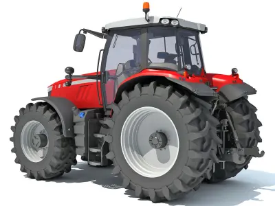 Farm Tractor 3D model buy