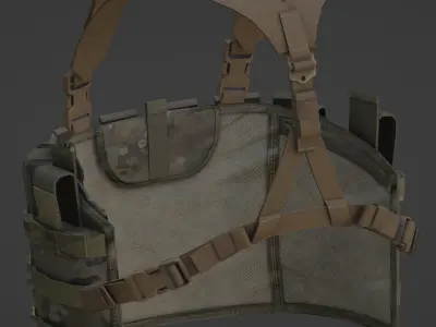 Tactical Assault Panel Low-poly 3D model