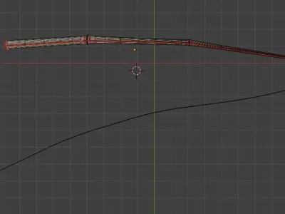 Low poly fishing rod Free low-poly 3D model