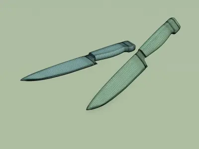Vegetable Cutting Knife 3D model