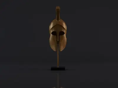 Ancient Greek Helmet Low-poly 3D model purchase