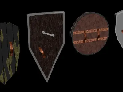 Shield pack 3D model