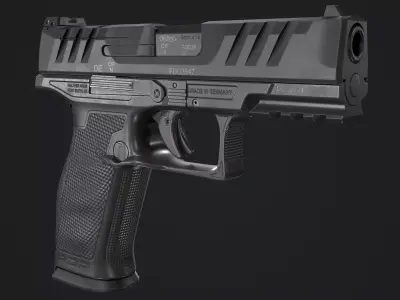 Walther PDP Full-Size Low-poly 3D model