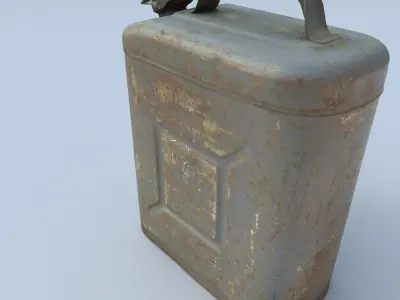 Jerry Can High Poly 3D model