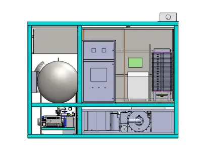 High-Quality 3D Model of Industrial Wastewater Treatment System 3D model