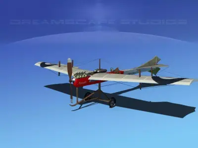 Antoinette Monoplane V02 3D model