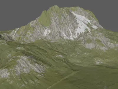 Snow Mountain 3D model