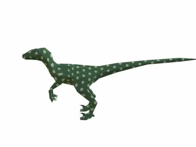 Dinosaur Cartoon Low-poly 3D model