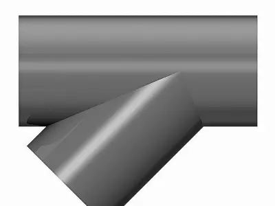 PVC Tees 45 Degrees - Socket Ends -  Free 3D model