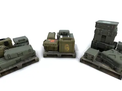 Military Crate Pack Vol 1 3D model