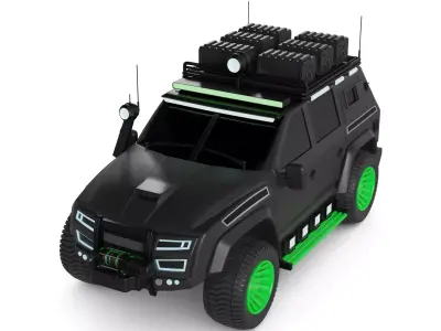 Search Rescue Vehicle 3D model get