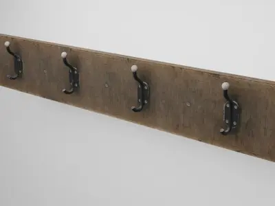 Old Wall Hanger Low-poly 3D model