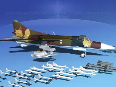 Mig 23 Flogger B V02 USSR 3D model