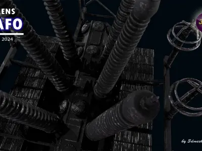 Trafo Siemens - Weizer Werke - PBR Low-poly 3D model
