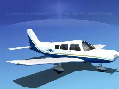 Piper PA-28-235 Cherokee  V09 3D model