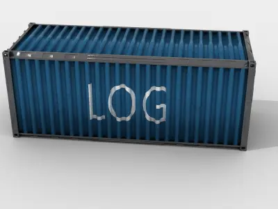 TEU container 3D model