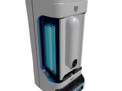 Futuristic WallMounted Smart Dispenser 3D model