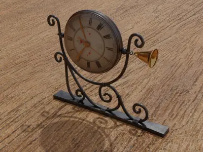 wall clock 3D model