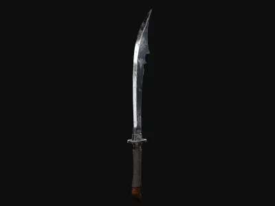 Combat Blade Low-poly 3D model