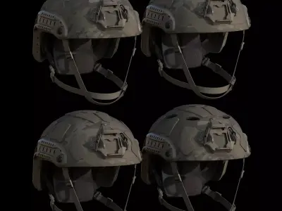 Ops-Core FAST SF and FTHS Low-poly 3D model