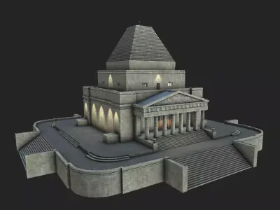 Shrine of Remembrance Low-poly 3D model
