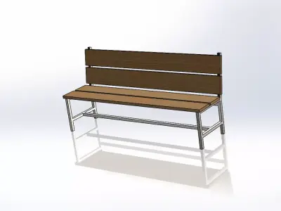  bench design 3D model