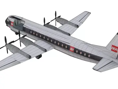 Vickers Vanguard Low-poly 3D model purchase