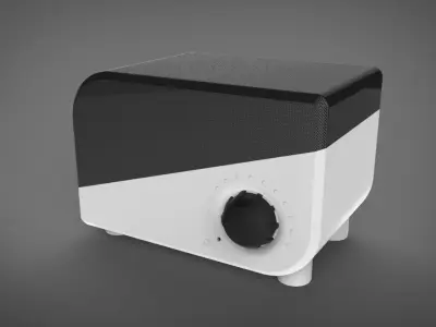 Desktop Speaker Free 3D model