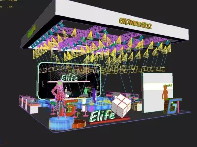 Exhibition - Area -10X10-3DMAX2009-050 3D model