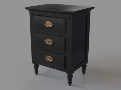 Easterbrook Chairside Chest 3D model