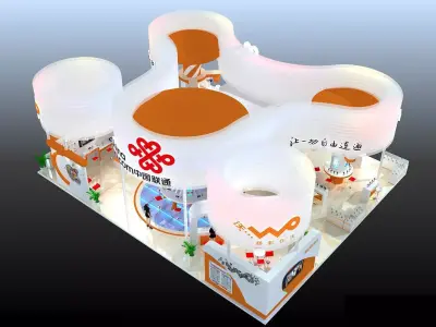 Exhibition - Size - 18X15-3DMAX2009-0021 3D model