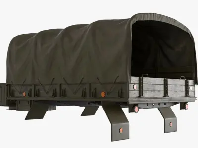  Flatbed Cargo Module with Tarpaulin Cover 