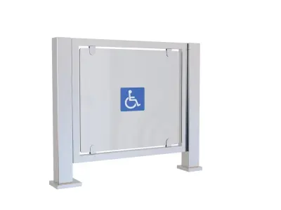 Pedestrian Security Gate DSSP6003B 3D model