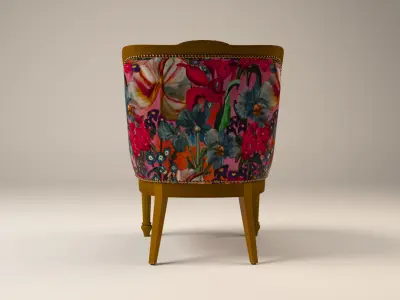 Classic Vintage Armchair  3D model